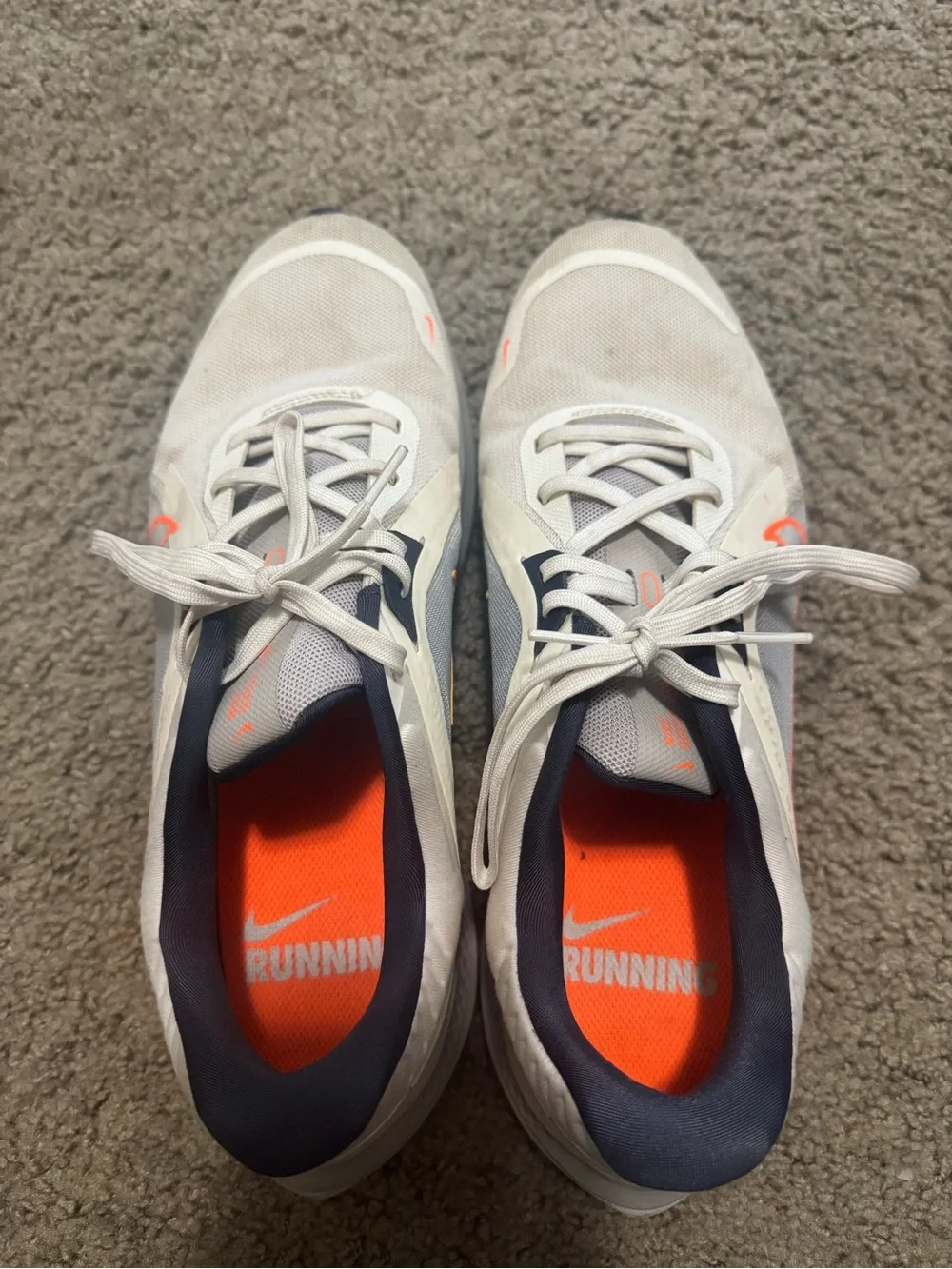 Nike Men Quest 5 Sail Total Orange Blue DD0204-103 Shoes Sneakers